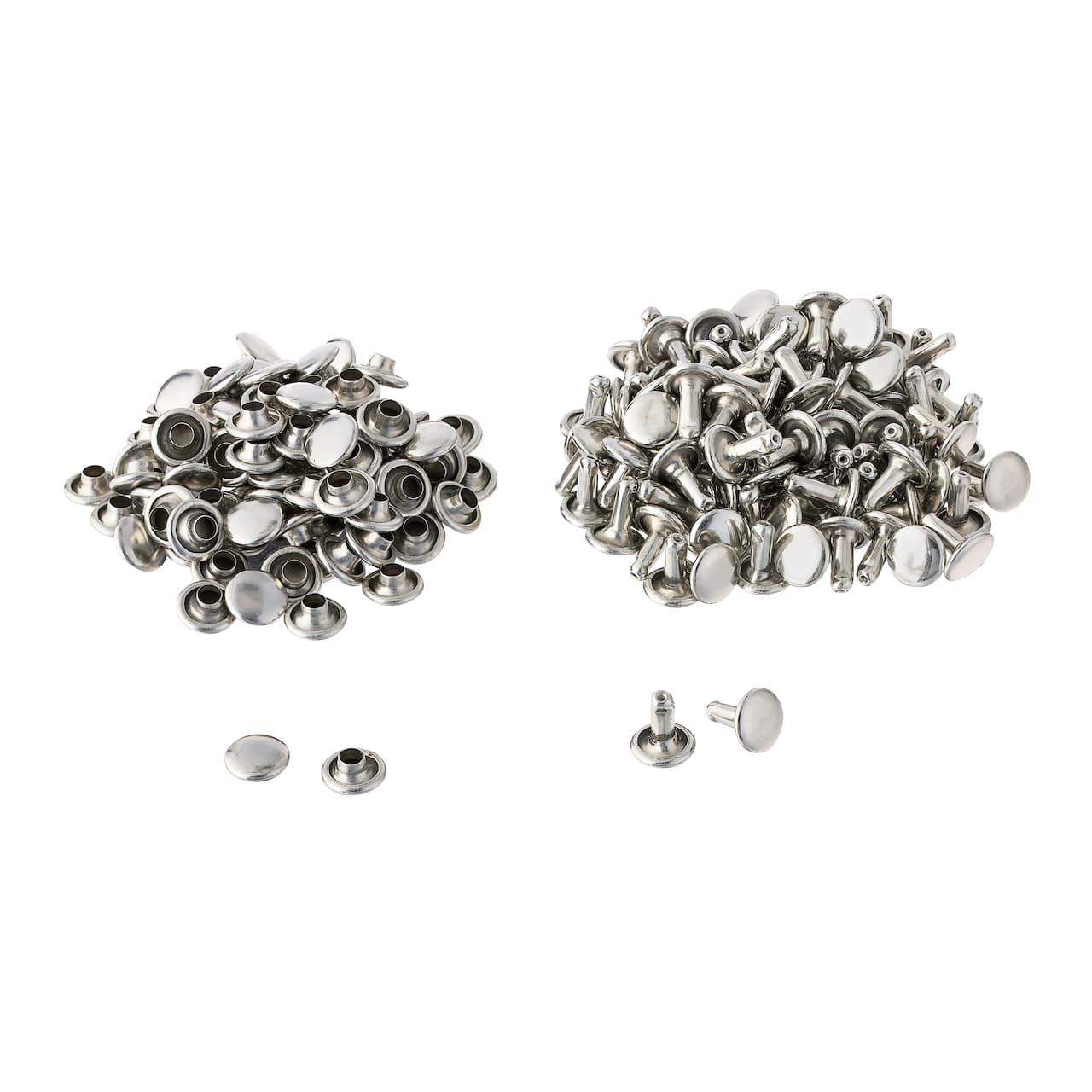 Small Nickel Double-Cap Rivets, 100ct. by Make Market®